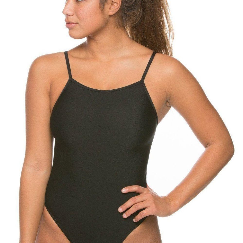 Jolyn Black FINA APPROVED TIGER SWIM ONESIE Swimwe